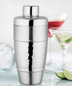 Shri & Sam High Grade Stainless Steel Hammered Cocktail Shaker -500 ML